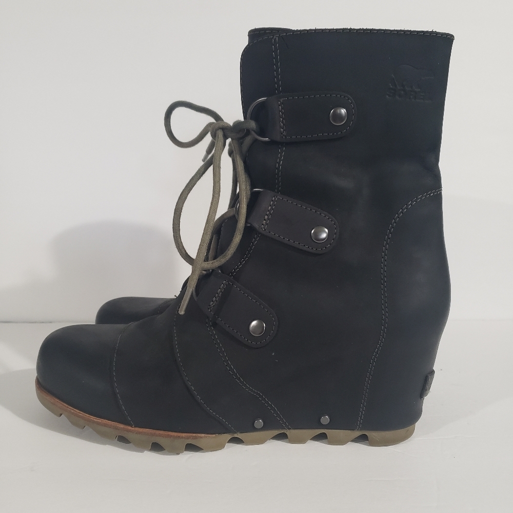 SOREL Joan Of Artic ll Black Wedge Boots